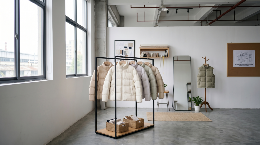 banner down jacket fuda automatic duck down filling machine