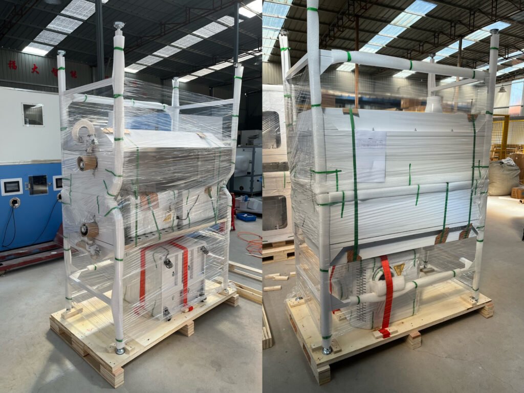 fuda 12t6c wooden case dual head down jacket filling machine