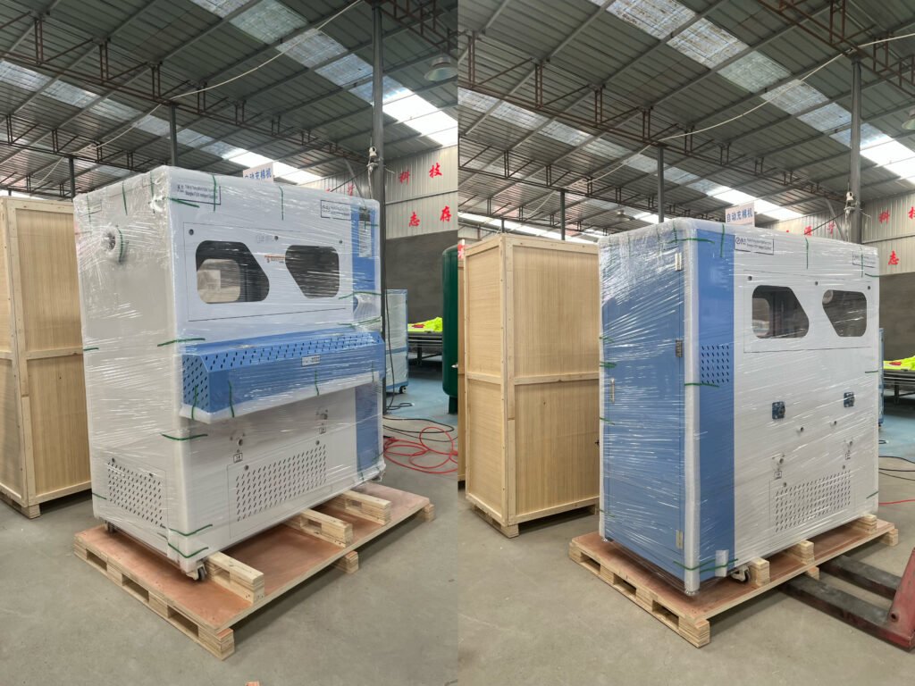 fuda 426d wooden case two station pneumatic ball fiber injector