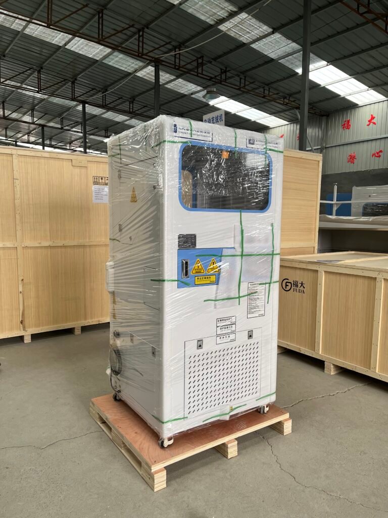 fuda h21e wooden case sleeping bag filling machine