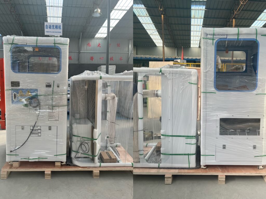 Down Jacket Filling Machine image 21e fuda one port ball fiber stuffing machine